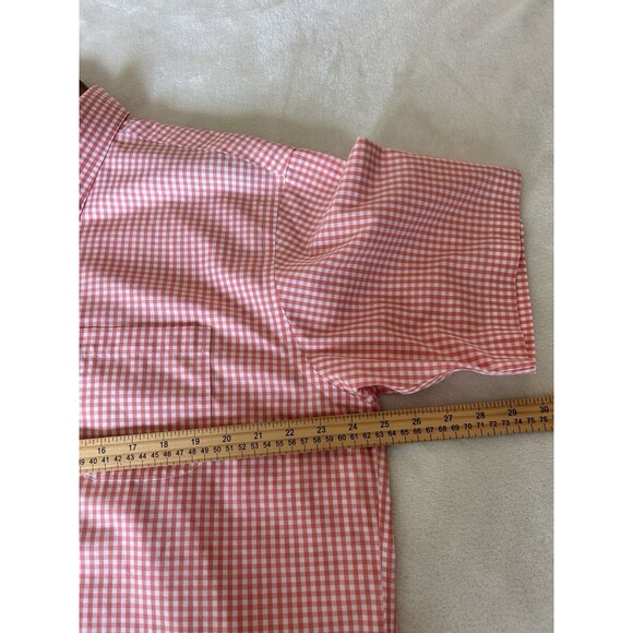 Brooks Brothers Mens Shirt Large Button Up Non Iron Gingham Checks Pocket Preppy - Picture 8 of 8